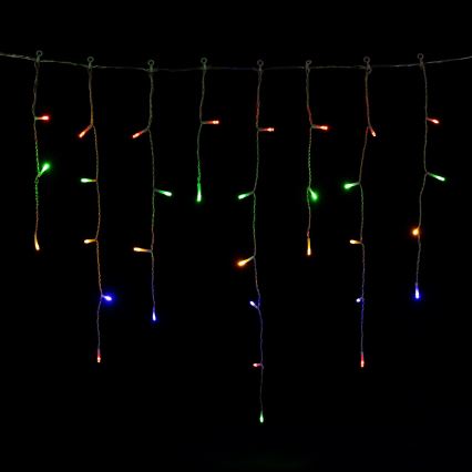 Aigostar - LED vonkajšia vianočná reťaz 300xLED/8 režimov 3xAA 18x0,6 m IP44 viacfarebná