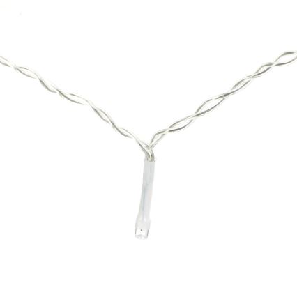 Aigostar-LED Vonkajšia vianočná reťaz 300xLED/8 funkcií 3xAA 6x2m IP44 studená biela