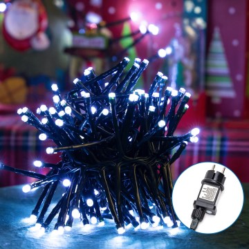 Aigostar - LED Vonkajšia vianočná reťaz 400xLED/8 funkcií 13m IP44 studená biela