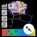 Aigostar - LED vonkajšia vianočná reťaz 600xLED/8 funkcií 30m IP44 viacfarebná