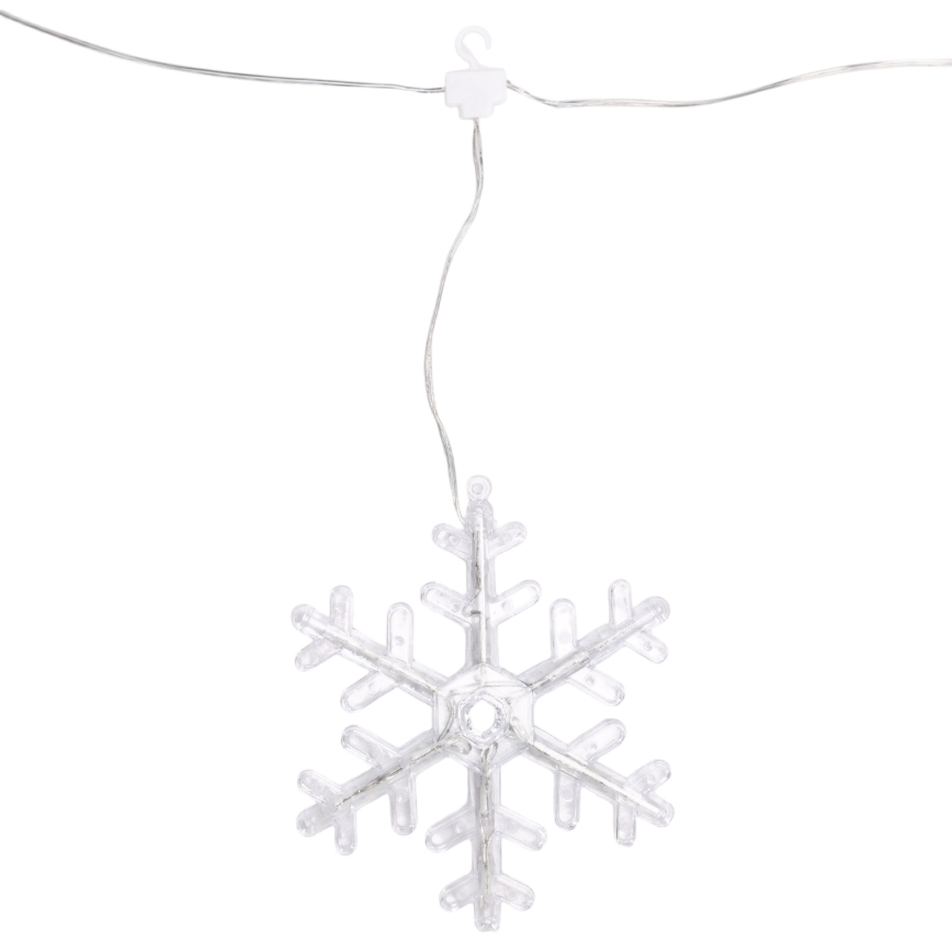 Aigostar - LED vonkajšia vianočná reťaz 84xLED/8 funkcií 1,2x1m IP44 teplá biela vločky