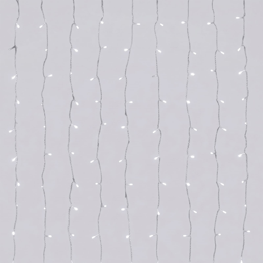 Aigostar - LED Vonkajší vianočný reťaz 192xLED/8 funkcií 4,5x1,2m IP44 studená biela