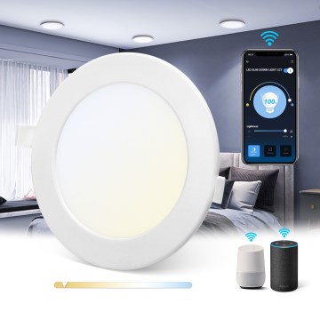 Aigostar - LED Vonkajšie stmievateľné podhľadové svietidlo MESH LED/6W/230V 2700-6500K IP44 biela