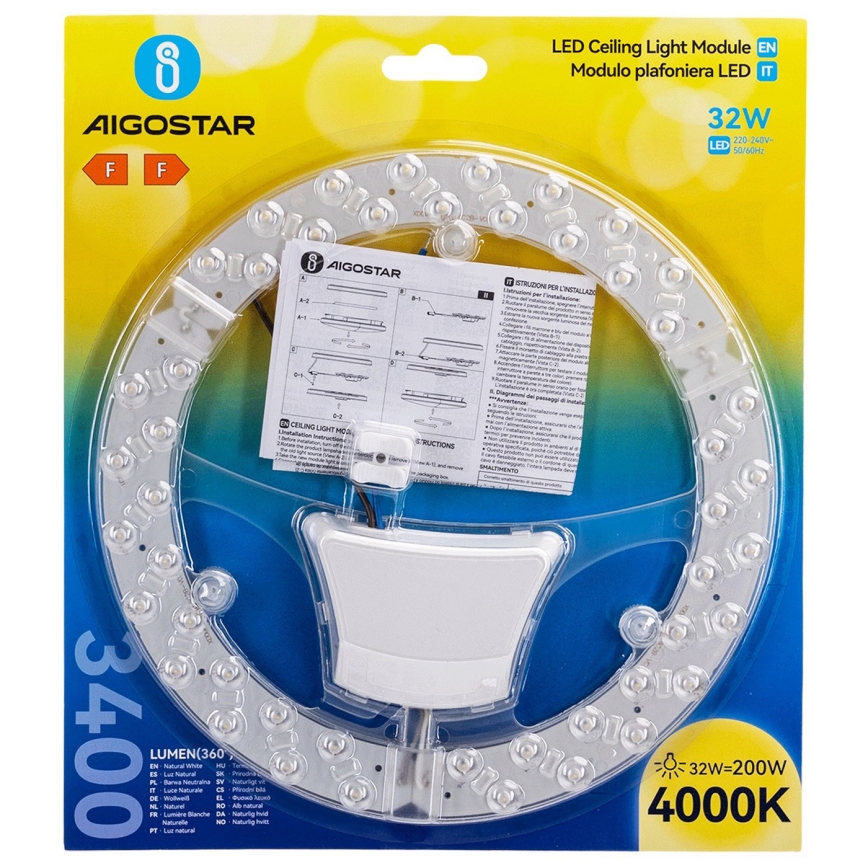 Aigostar - magnetický LED modul 32 W, 230 V, 4000 K