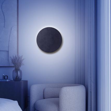 Aigostar - LED Stmievaťelné nástenné svietidlo MESH Smart LED/12W/230V 2700-6500K čierna