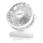 Aigostar - Nabíjací stolový ventilátor 4W/5V 1500mAh biely