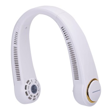 Aigostar - Nabíjací ventilátor na krk 4W/5V 2000mAh biela