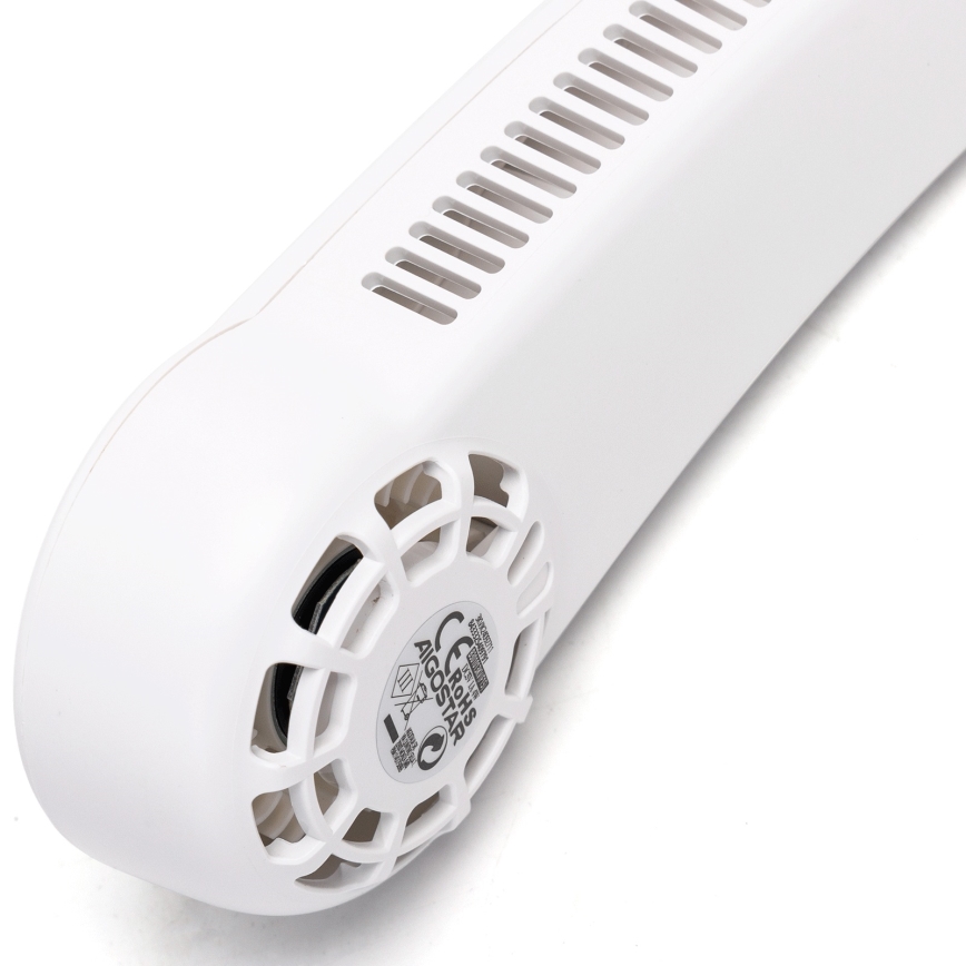 Aigostar - Nabíjací ventilátor na krk 4W/5V 2000mAh biela
