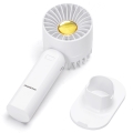 Aigostar - Nabíjací vreckový ventilátor 4W/5V 500mAh USB biela