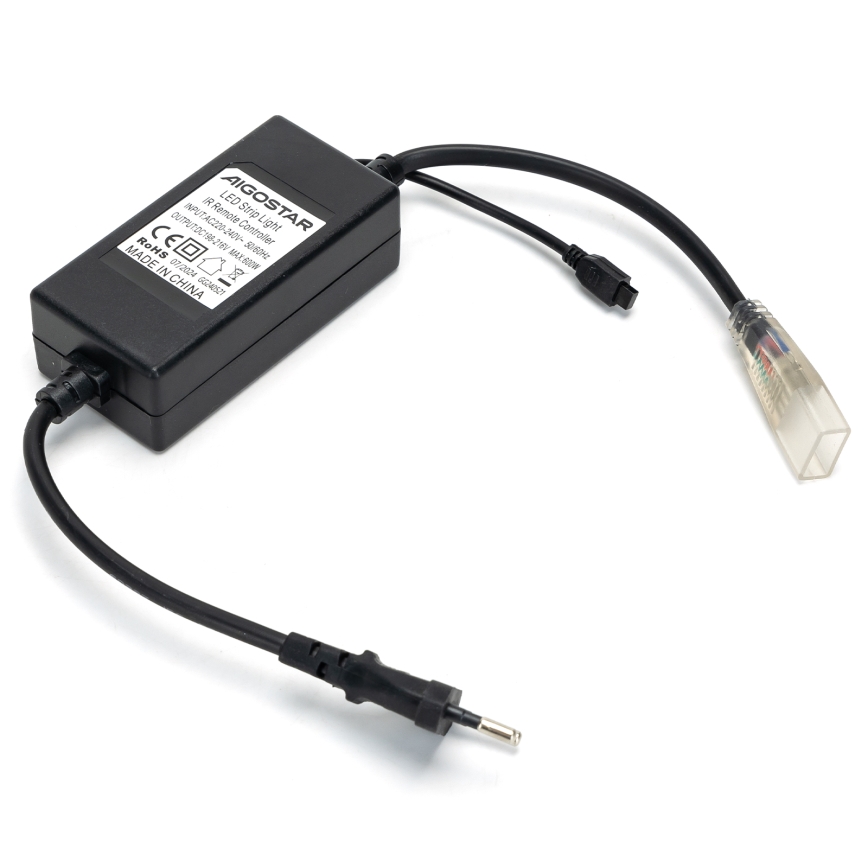 Aigostar - Napájací kábel pre LED RGB pásik 1000W/230V s diaľkovým ovládačom