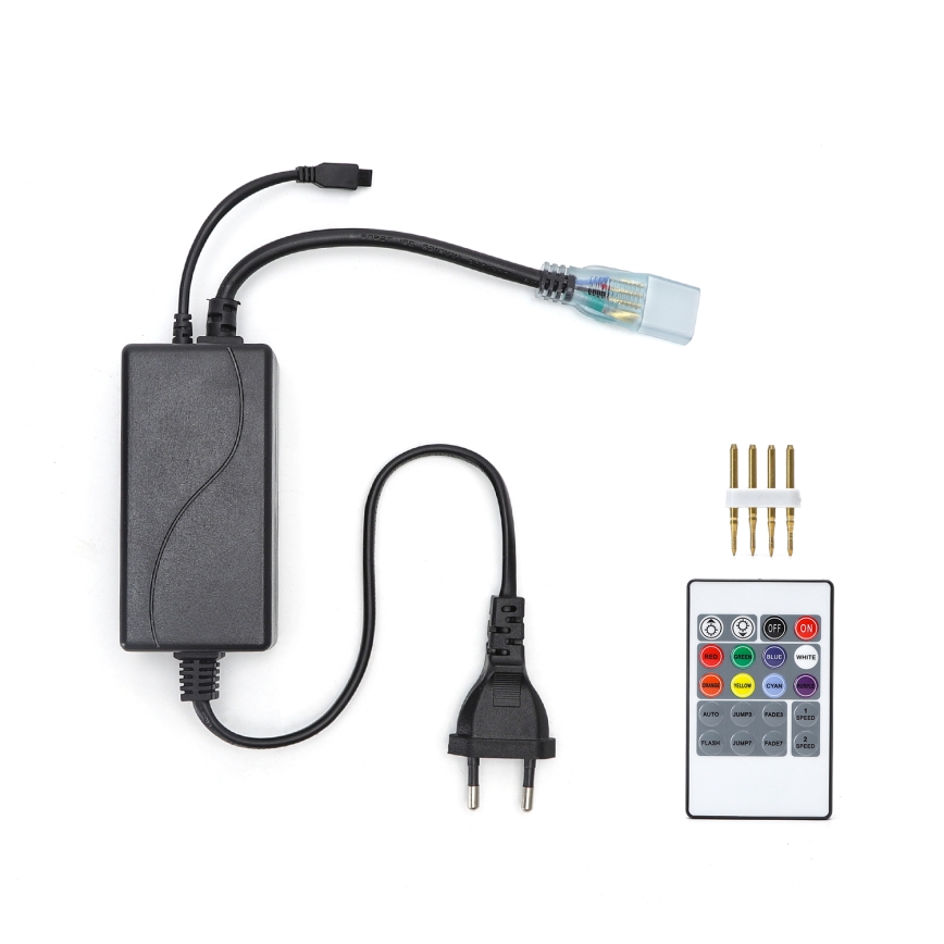 Aigostar - Napájací kábel pre LED RGB pásik 600W/230V s diaľkovým ovládaním