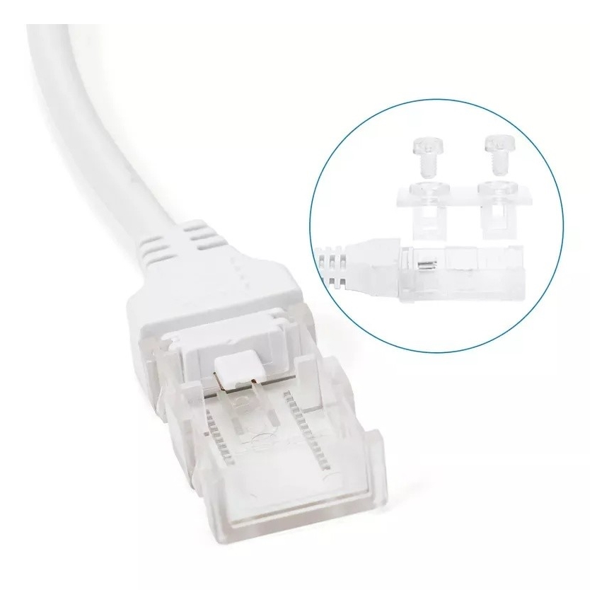 Aigostar - Napájací zdroj pre LED pásky 8 mm 600W/230V biela