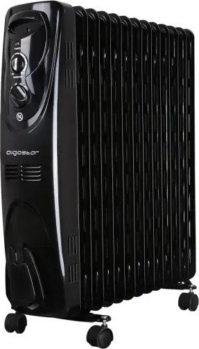 Aigostar - Olejový radiátor s 13 rebrami 2500W/230V čierny