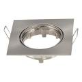 Aigostar - Rámik pre podhľadové svietidlo GU10 8,2x8,2 cm matný chróm