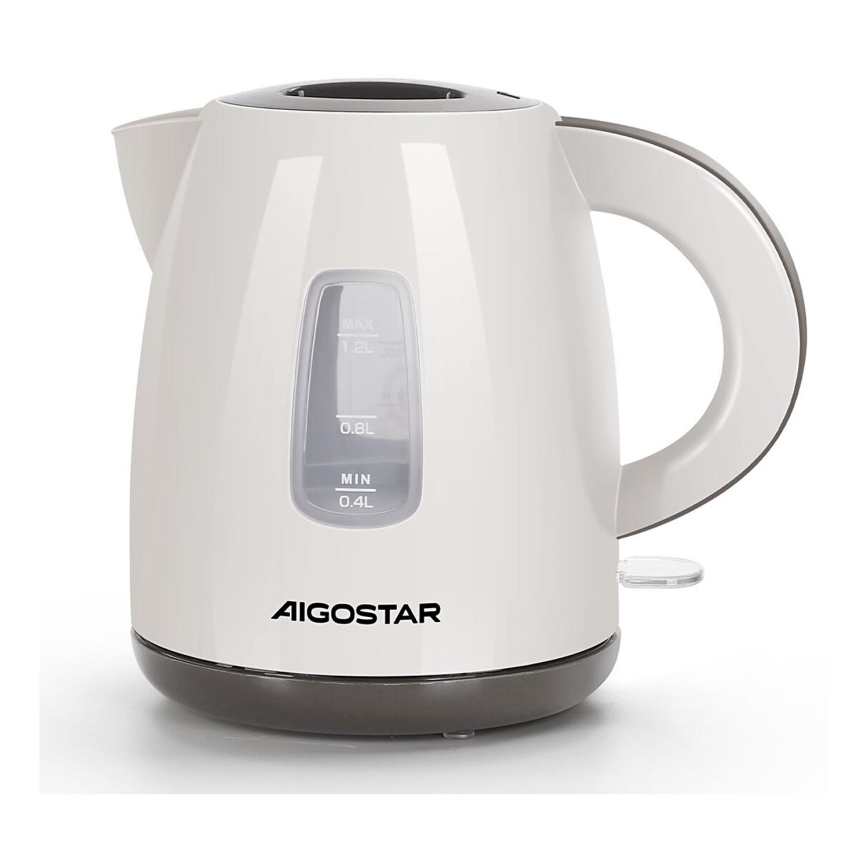 Aigostar - Rýchlovarná kanvica 1,2l 2200W/230V béžová