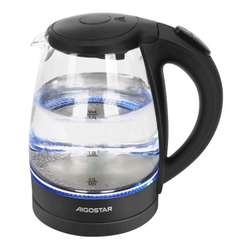 Aigostar - Rýchlovarná kanvica 1,7l 2200W/230V čierna