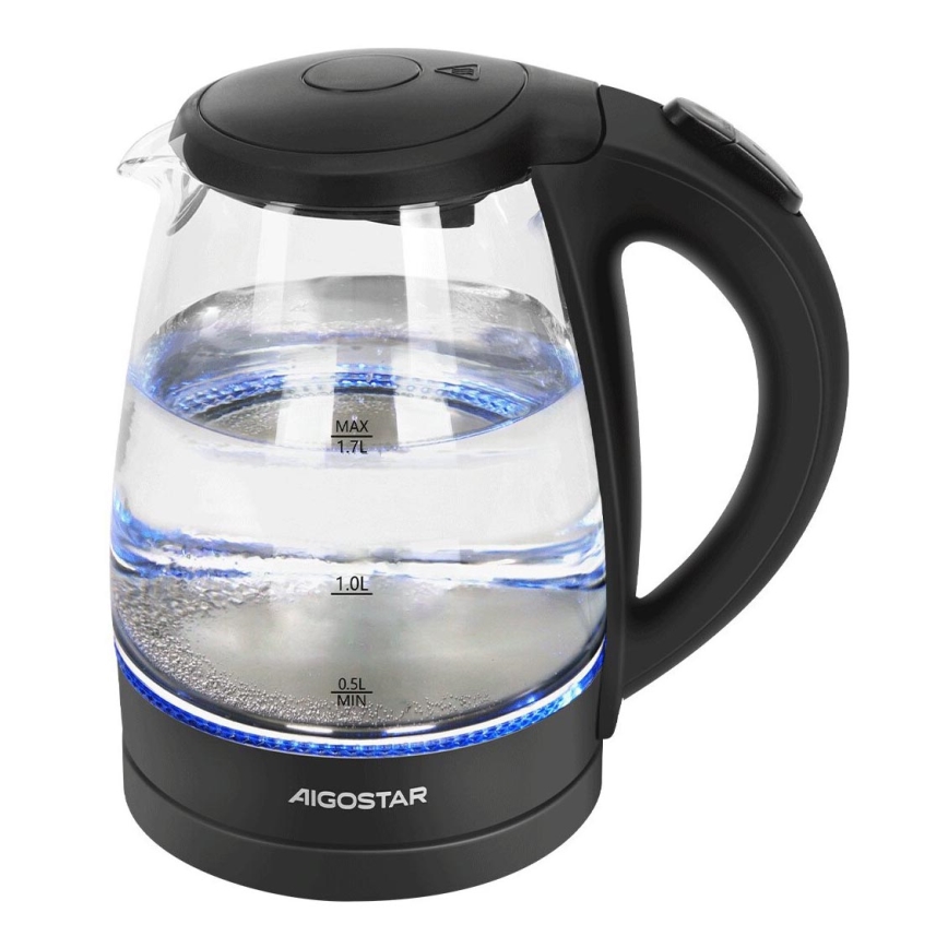 Aigostar - Rýchlovarná kanvica 1,7l 2200W/230V čierna