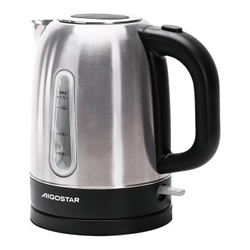 Aigostar - Rýchlovarná kanvica 1,7l 2200W/230V matný chróm