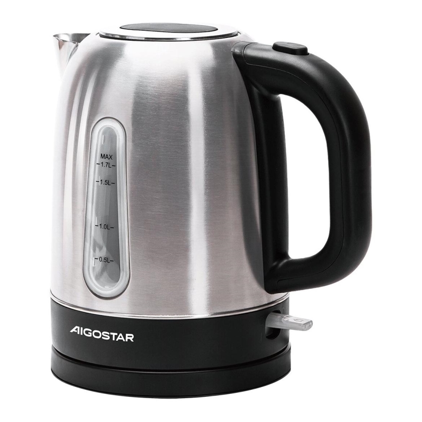 Aigostar - Rýchlovarná kanvica 1,7l 2200W/230V matný chróm
