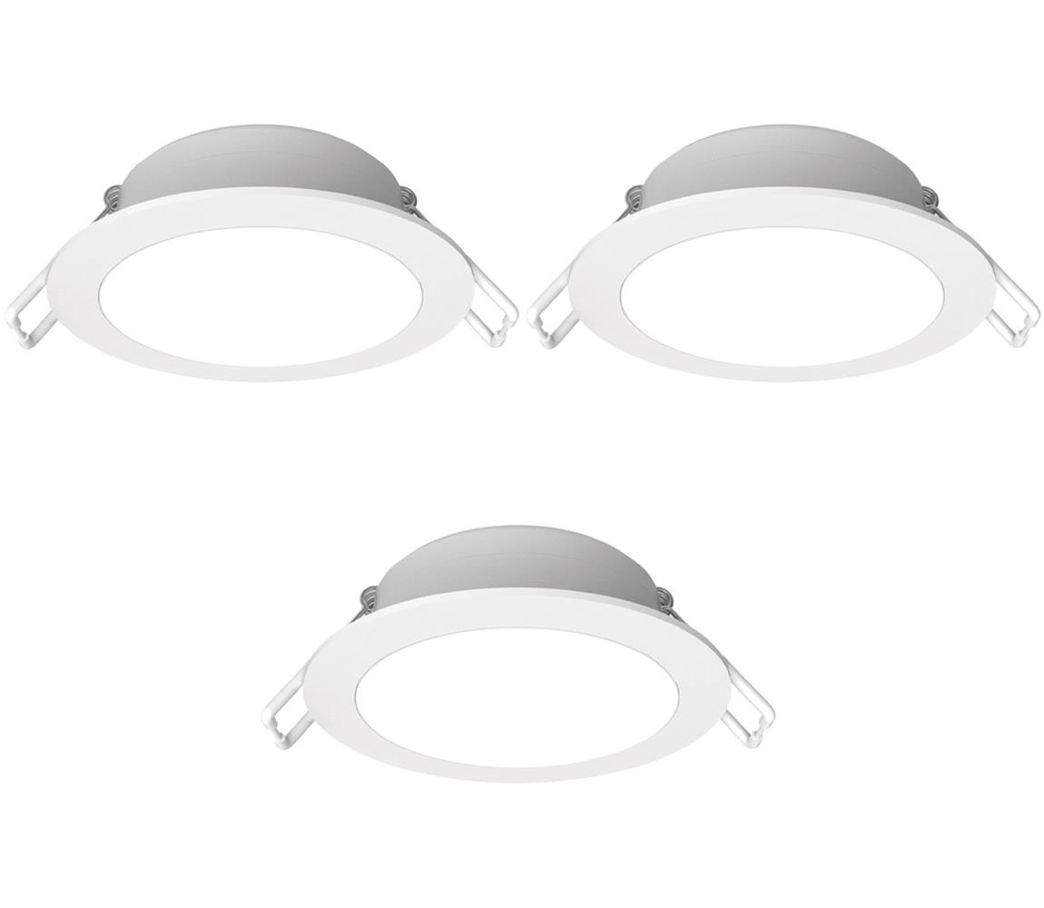 B.V.  - SADA 3x LED kúpeľňové podhľadové svietidlo LED/4,8W/230V IP65 biela B10405QA4