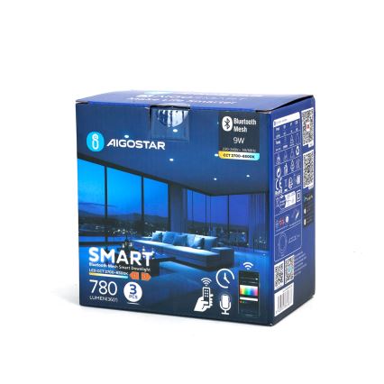 Aigostar - SADA 3x LED Stmievateľné podhľadové svietidlo MESH LED/9W/230V 2700K-6500K pr. 14,5 cm