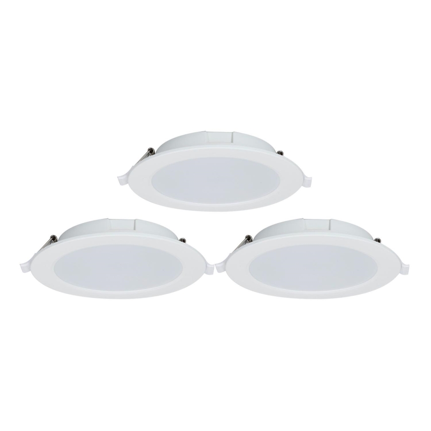 Aigostar - SADA 3x LED Stmievateľné podhľadové svietidlo MESH LED/15W/230V 2700K-6500K pr.17cm