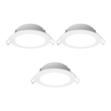 Aigostar - SADA 3x LED Vonkajšie podhľadové svietidlo LED/4,8W/230V 3000K IP65 biela
