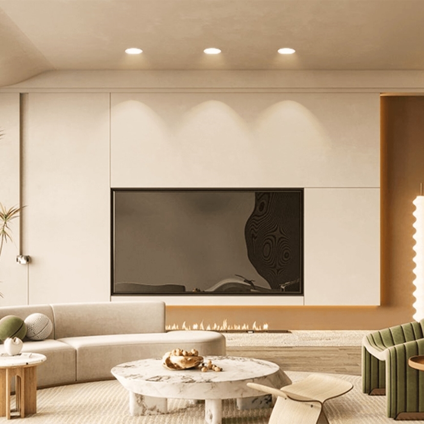 Aigostar - SADA 3x LED Vonkajšie podhľadové svietidlo LED/4,8W/230V 3000K IP65 biela