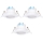 Aigostar - SADA 3x LED zapustené stropné svietidlo LED/5W/230V 3000K pr. 8,5 cm biele