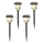Aigostar - SADA 4x LED RGB Solárna lampa LED/0,2W/2V 40 mAh IP44