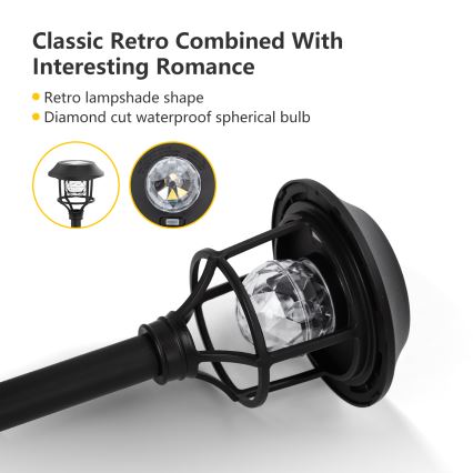 Aigostar - SADA 4x LED RGB Solárna lampa LED/0,2W/2V 40 mAh IP44