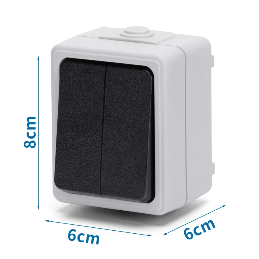 Aigostar - Sériový domový vypínač 250V/10A IP54