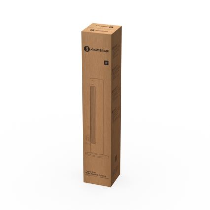 Aigostar - Stĺpový ventilátor 50W/230V biely + diaľkové ovládanie
