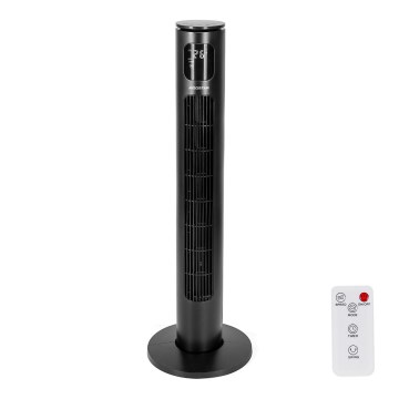 Aigostar - Stĺpový ventilátor 50W/230V čierna Wi-Fi + diaľkové ovládanie