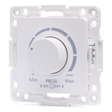 Aigostar - Stmievač bez rámčeka 250V/10A biely