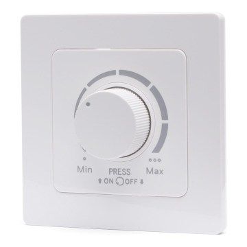 Aigostar - Stmievač s rámčekom 250V/10A biely