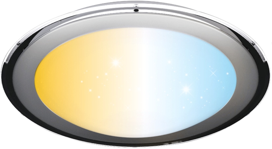 Aigostar - stmievateľné LED stropné svietidlo LED/60W/230V 2700-6500K priemer 52,7 cm chróm + diaľkové ovládanie
