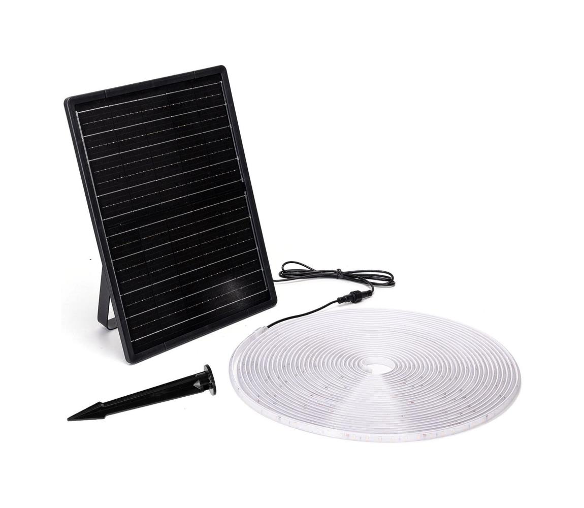 B.V.  - stmievateľný solárny LED pás/20 W/3,2 V 20 m 6500 K IP65 + diaľkové ovládanie B10201NK8