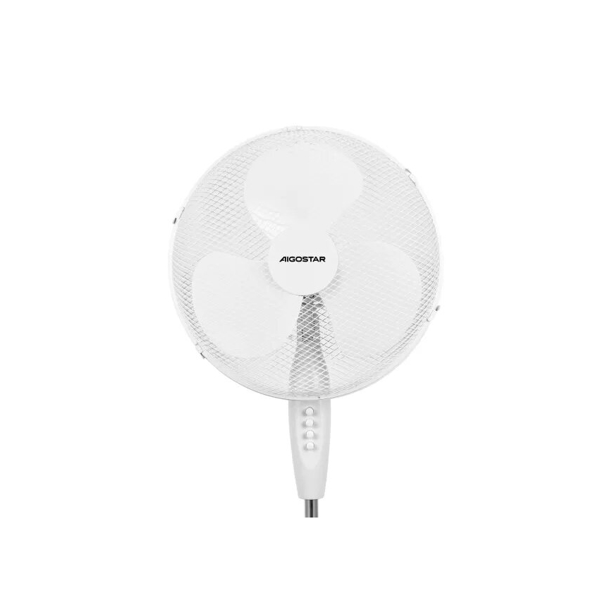 Aigostar - Stojanový ventilátor 40W/230V biela