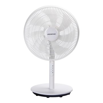 Aigostar - Stojanový ventilátor 45W/230V 110 cm biela