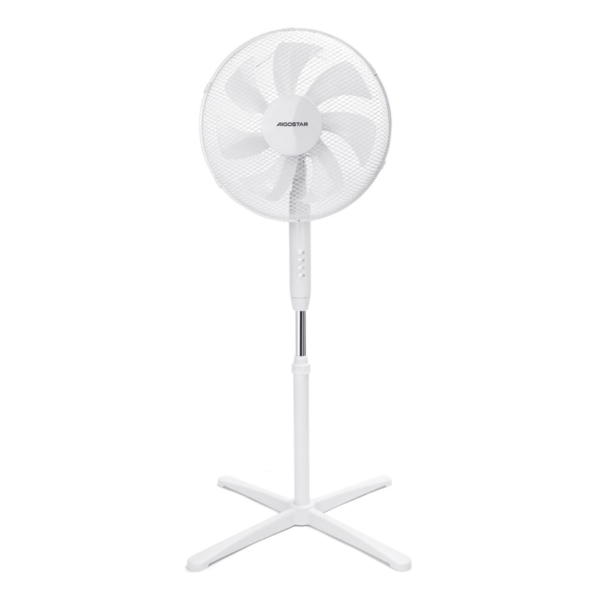 Aigostar - Stojanový ventilátor 50W/230V 120 cm biela