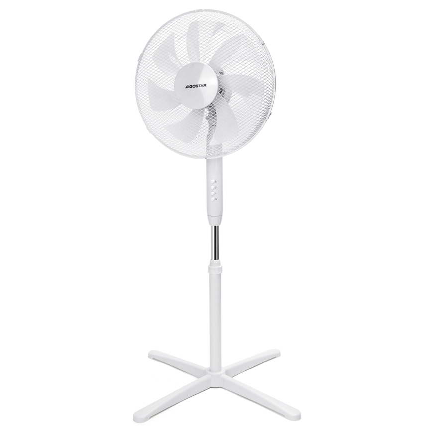 Aigostar - Stojanový ventilátor 50W/230V 120 cm biela
