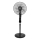 Aigostar - Stojanový ventilátor 50W/230V 130 cm čierny + diaľkové ovládanie