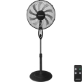 Aigostar - Stojanový ventilátor 55W/230V 130 cm čierny + diaľkové ovládanie
