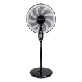 Aigostar - Stojanový ventilátor 55W/230V 130 cm čierny + diaľkové ovládanie