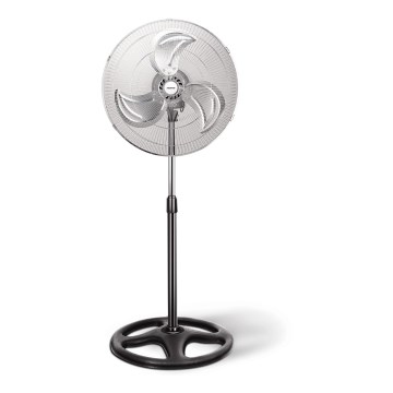 Aigostar - Stojanový ventilátor 55W/230V lesklý chróm/čierna