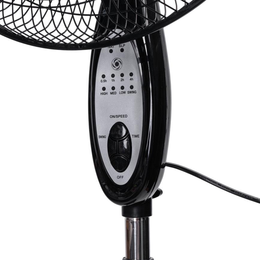 Aigostar - stojanový ventilátor 60 W/230 V, 130 cm, čierny + diaľkové ovládanie