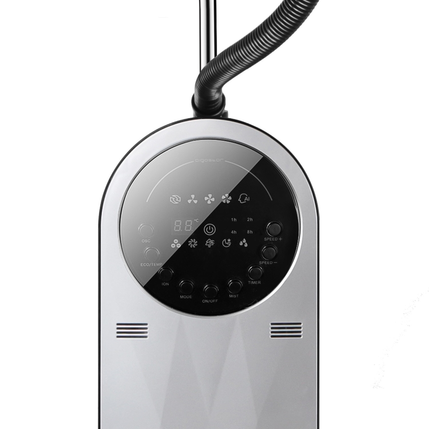 Aigostar - Stojanový ventilátor s hmlovým efektom MIST 95W/230V + diaľkové ovládanie