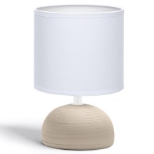 Aigostar - Stolná lampa 1xE14/40W/230V béžová/biela