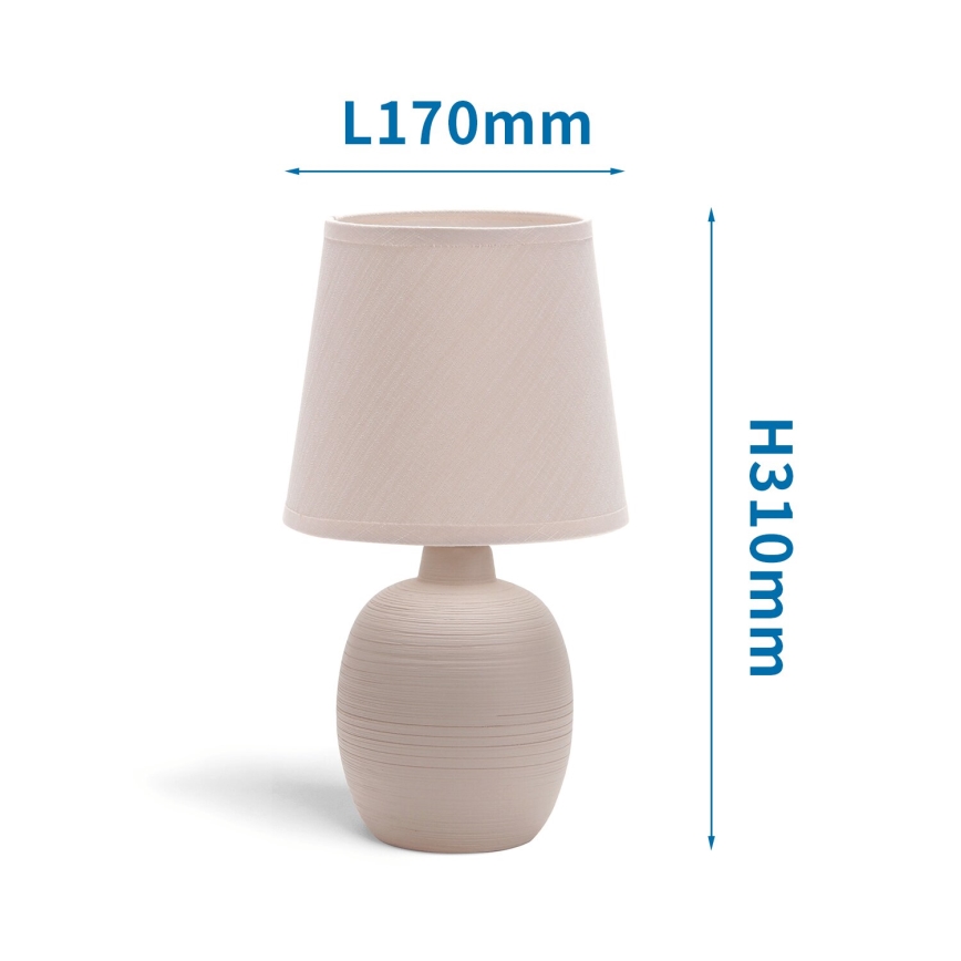 Aigostar - Stolná lampa 1xE14/40W/230V béžová